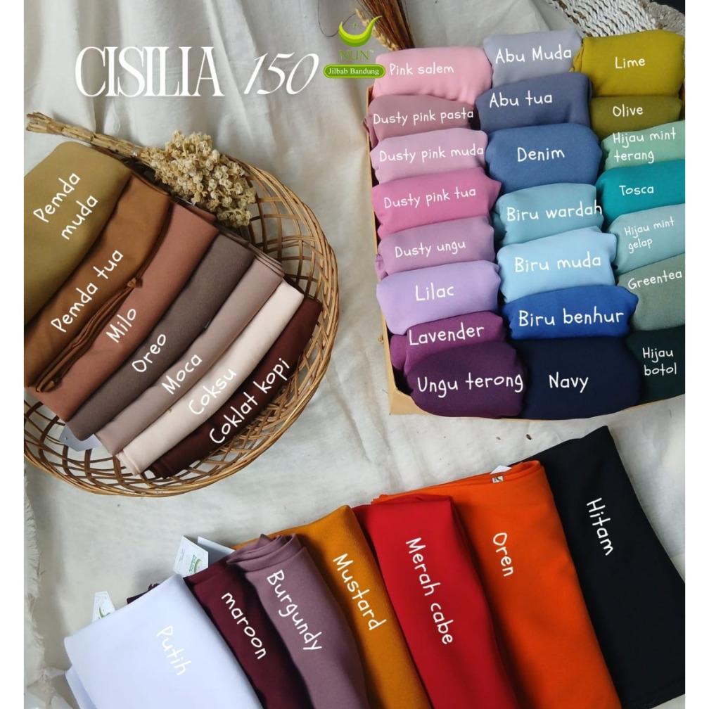 Termurah Jilbab Cisilia NUN JILBAB / Segiempat instan kancing non pet / segiempat instan 130
