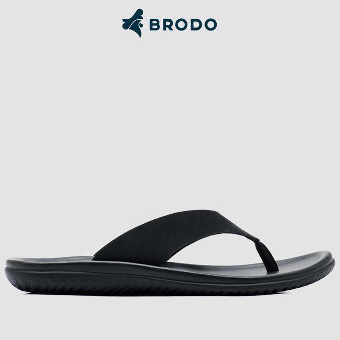 Sandal Pria Brodo Flipper Full Black