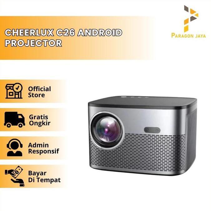 VERNIZCO CHEERLUX C26 ANDROID Projector Proyektor 280 ANSI Auto Focus Digital