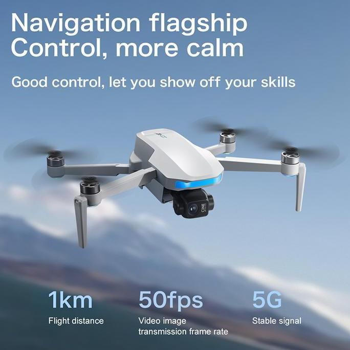Drone S-X1 Kamera Hd 1080P Gimbal 3-Axis + Eis, Hasil Rekaman Super Stabil