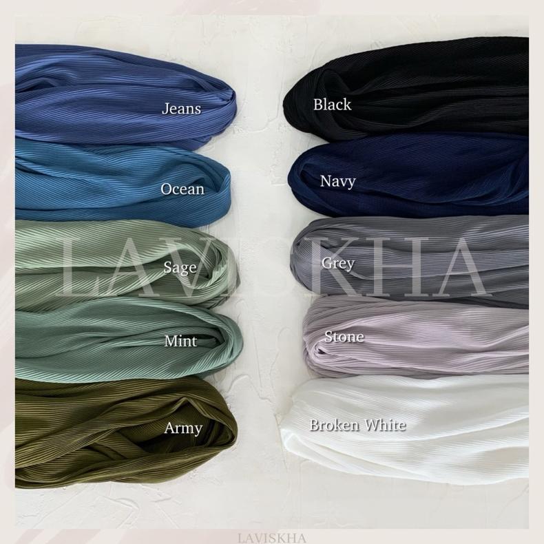 Spesial Ramadhan SYARII PASHMINA PLISKET JUMBO BUTTONSCARVES non logo 200x80cm pleated super mini hi