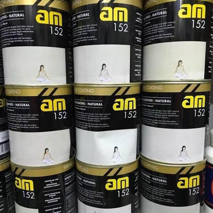 (HM) Cat pelapis batu alam vernis AM 152 AM152 stone coating natural (doff)