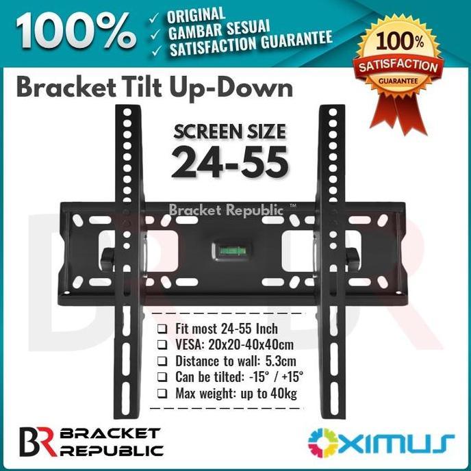 TERLARIS BRACKET TV 24 32 40 43 49 50 55 INCH CHANGHONG SAMSUNG HISENSE PHILIPS