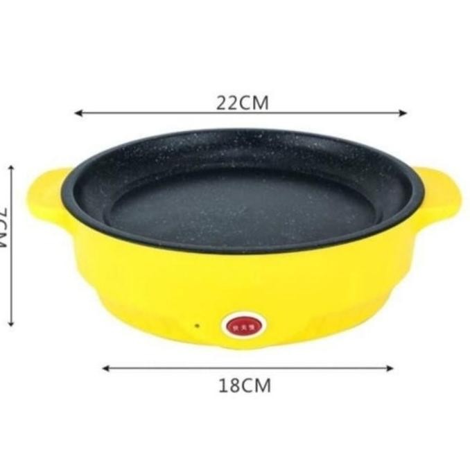 Grill Pan Panggangan Bbq Sosis Steak Sate Portable Listrik Korean Pan