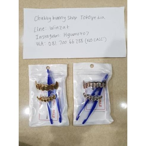 Vampire Teeth Grillz taring / Gigi Palsu/ Gigi Joker / Vampire Fangs