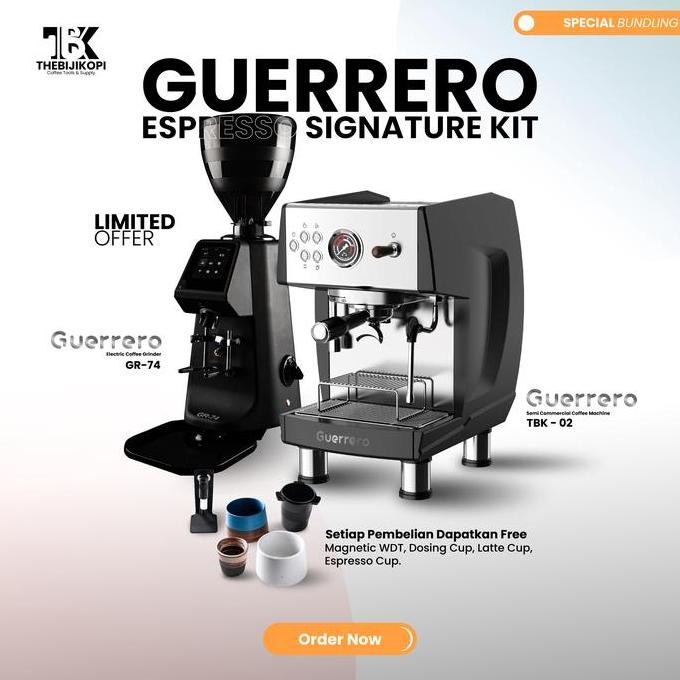 Promo PAKET USAHA MESIN KOPI ESPRESSO & GRINDER KOPI - PAKET USAHA CAFE KEDAI KOPI BERGARANSI FREE C