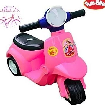 Funbike Motor Vespa Mainan Motor Tanggung Anak Tanpa Musik & Musik