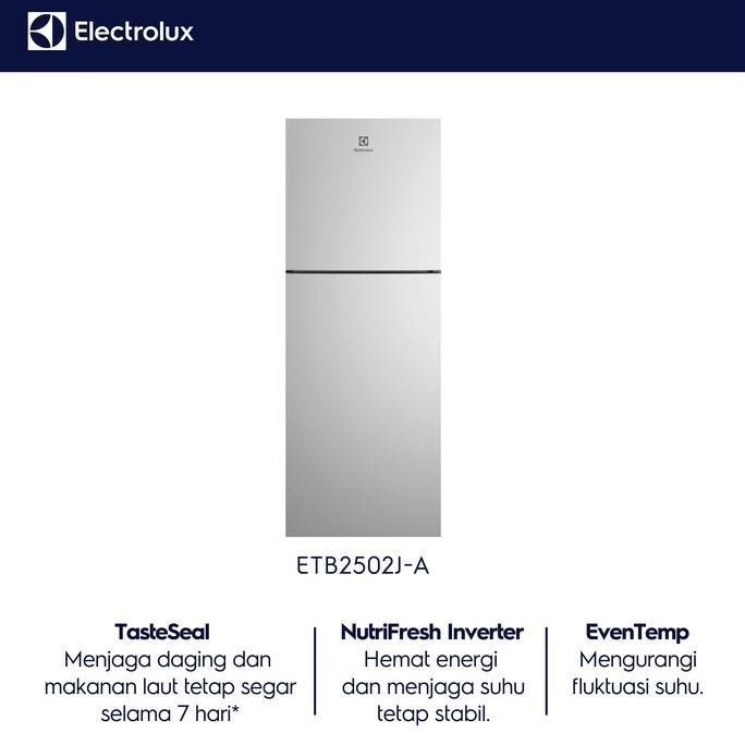Promo Electrolux Kulkas 2 Pintu 225L ETB 2502J-A / ETB 2502 J-A / ETB2502J-A COD