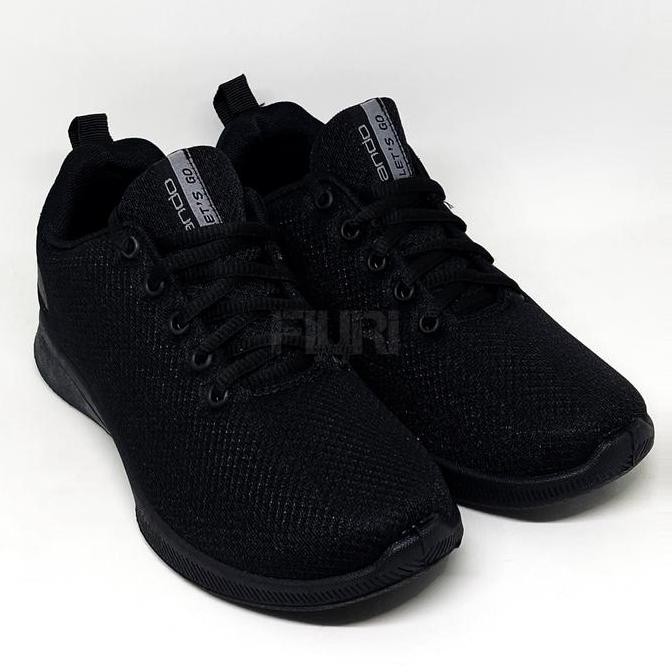 Ando Elsie 33-36 Full Hitam Sepatu Sekolah Sd Smp Sma Wanita