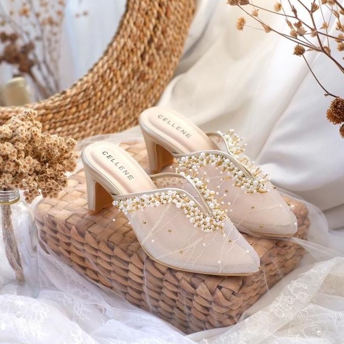 Cellene Viola Beads Heels Shoes Wanita