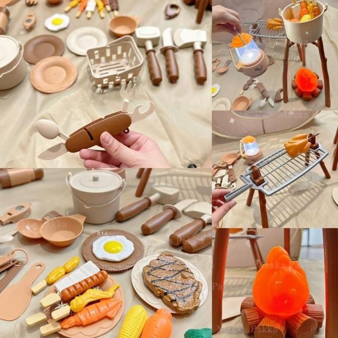camping set pretend play with cooking utensil mainan camping set anak -Tenda Kemah Anak Kids Cooking