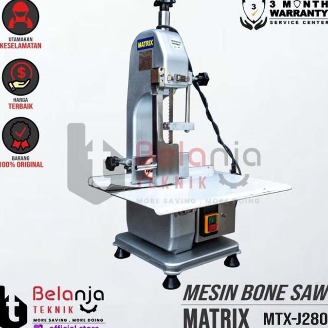 JINICHI- Matrix Bone Saw MTX-J280 Mesin Pemotong Daging Tulang Beku Bonesaw MTX J280