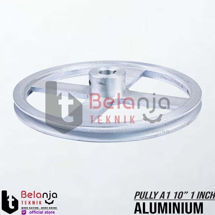 JINICHI- Pully Aluminium A 1 Jalur 10 Inch As 1 Inchi Pulley Puli A1 10" As 1"