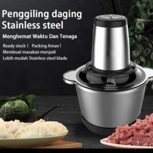 Blender Daging Stainless Jumbo Chopper Blender Elektrik Penggiling