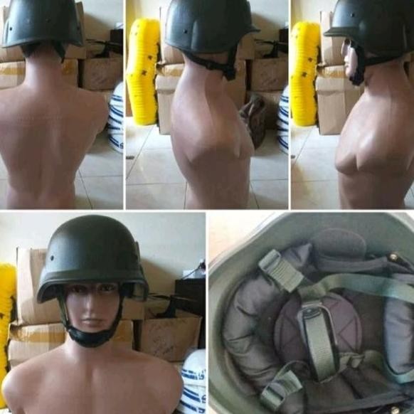 Helm Tni Latihan Hijau 3In 1