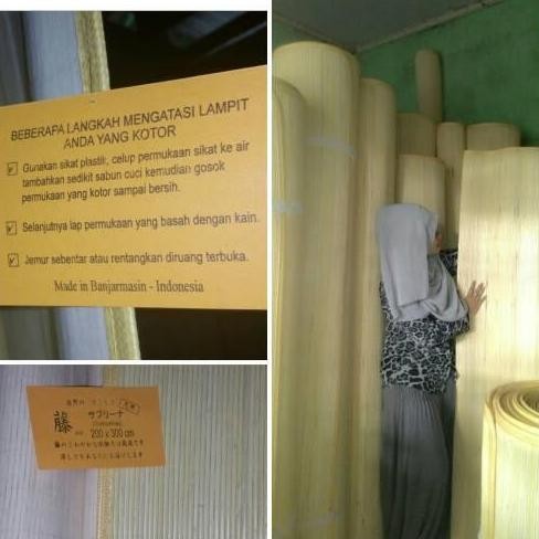 tikar rotan kalimantan ukuran 200 x 300 cm.