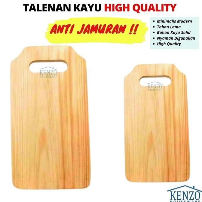 Talenan Kayu Besar Persegi Kotak