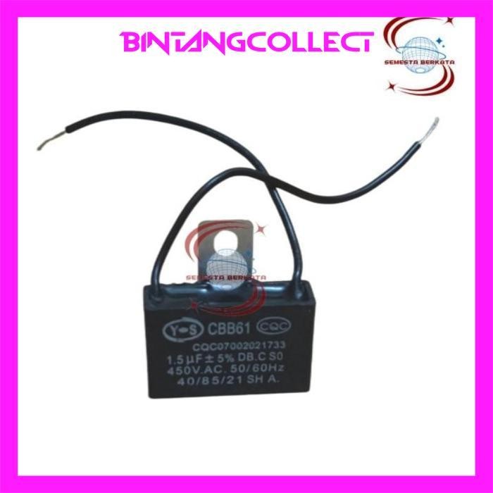 Gf21 Kapasitor Kipas Angin Cbb61 1.5Uf 1.8Uf 2Uf 2.5Uf 450V Dinamo Kipas Angin Kotak 1.8Mikro Fan Mo