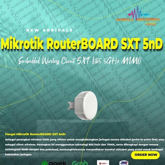 Mikrotik RouterBOARD SXT 5nD Embedded Wireless Client SXT-Lite5 5GHz MIMO Grosir Termurah