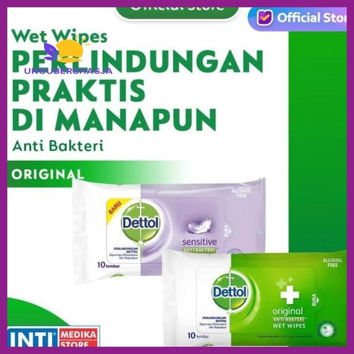 (ORIGINAL) DETTOL - TISU BASAH DETTOL | TISU BASAH ANTISEPTIK DETTOL | WET WIPES KESEHATAN PERLENGKA