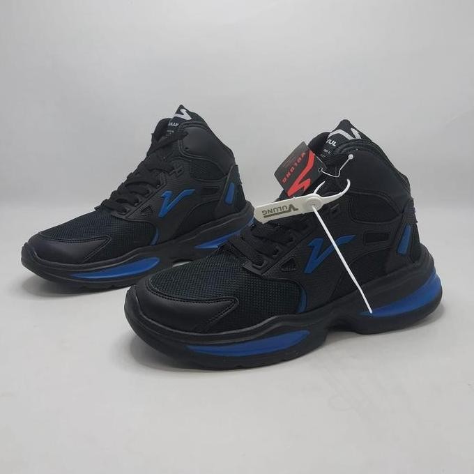 Sepatu Casual Pria Wanita Model Boots Vulung Warna Hitam Biru Sepatu Olahraga Sepatu Lari Sepatu Vol