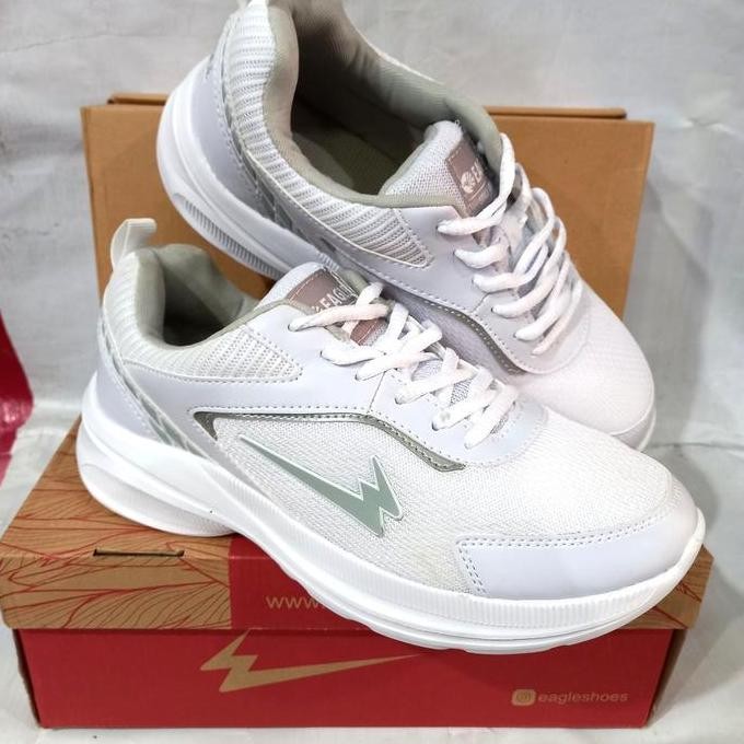 Sepatu Olahraga Lari Pria Eagle Martin Original Putih Running