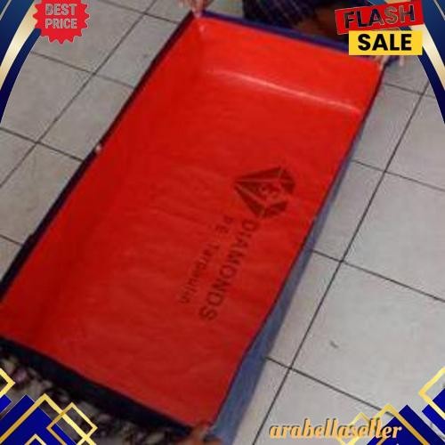 GROSIR TERPAL KOLAM IKAN  A15 1x0,50x0,25/TERPAL KOLAM KOTAK ikan kecil/Terpal kotak mini tebal/Terp