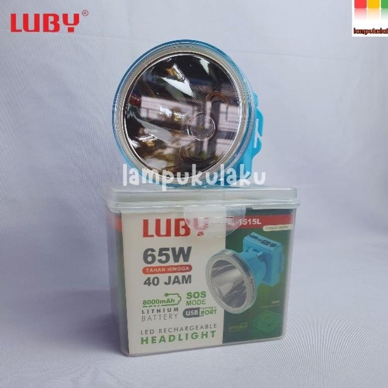 Senter Kepala Headlamp - Luby 1515L/1515/L-1515L Cahaya Putih dan Cahaya Kuning Senter