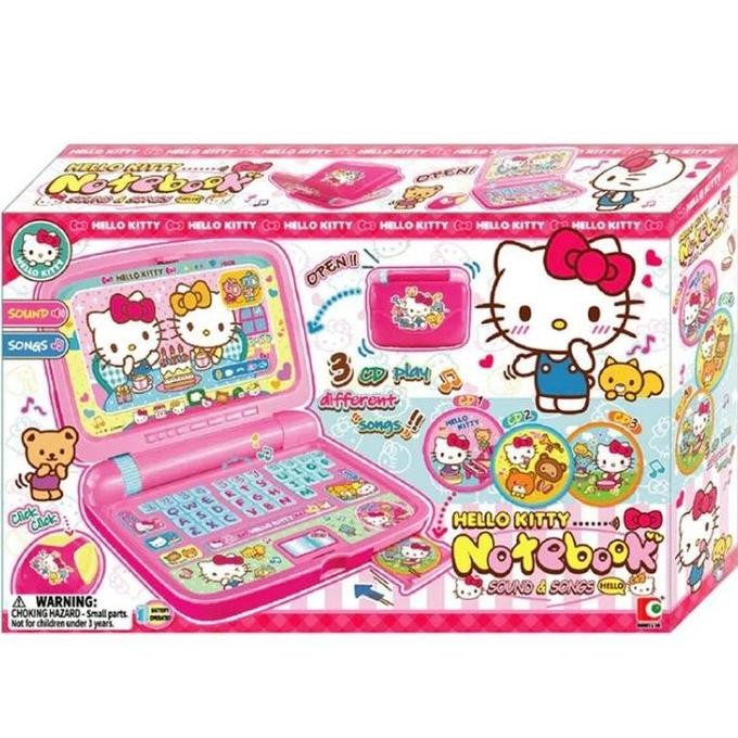 Hello Kitty My Melody Note book Original - Mainan Laptop anak