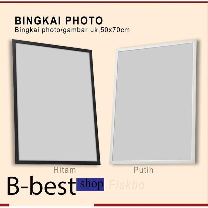 Frame Foto FRAMEFISKBO Bingkai / Frame Minimalis ukuran 50X70