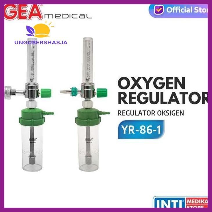 (ORIGINAL) GEA - MEDICAL OXYGEN INHALATOR WALL YR 86 1 | REGULATOR TABUNG OKSIGEN SENTRAL KESEHATAN 