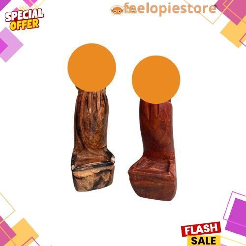 Ready Stock Asbak Bali Mini 15 cm - asbak rokok bali medium - Asbak Bali Kayu - Dekorasi Asbak Bali