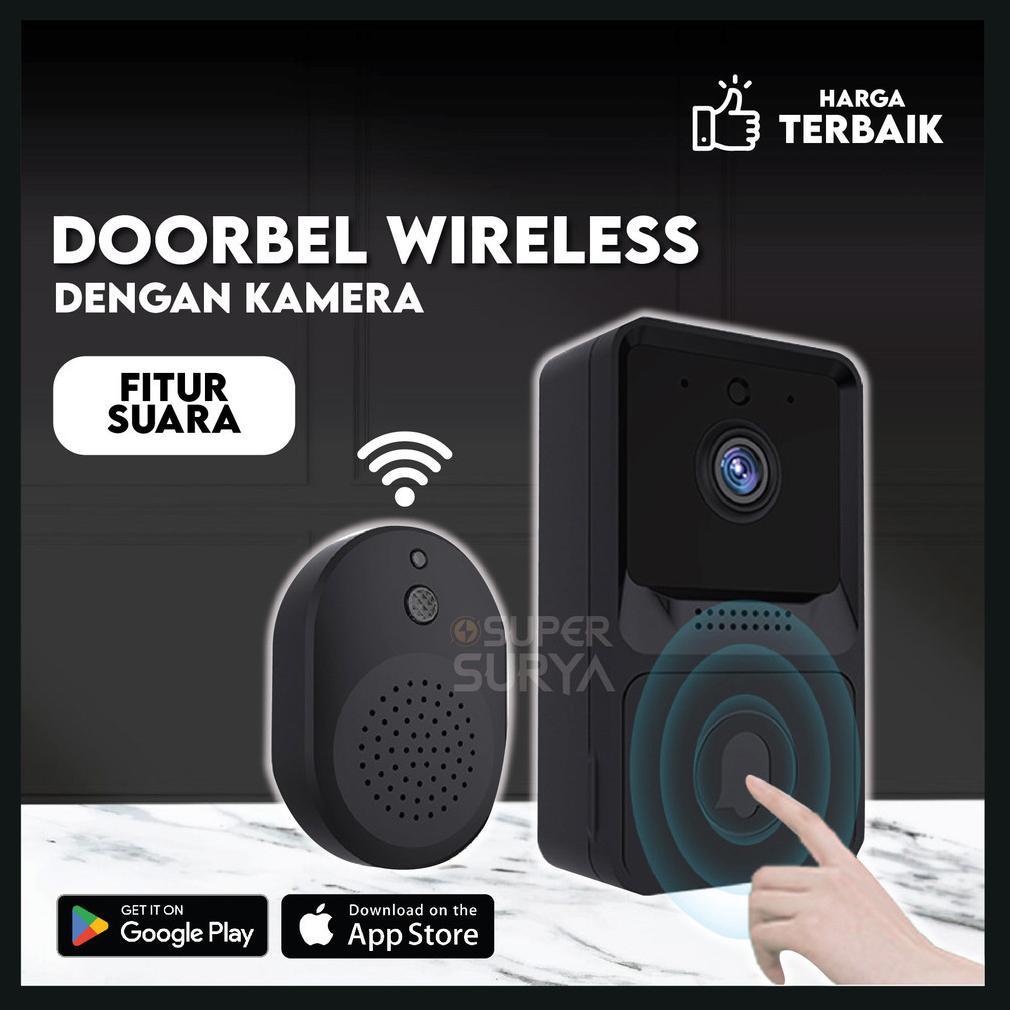 Bel Rumah Kamera Wireless Spy WiFi Tanpa Kabel 2.4Ghz Smart Mini Bell kamera cctv