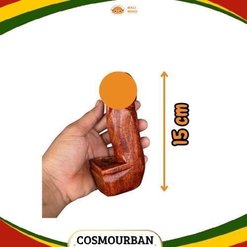 COD Asbak Bali Mini 15 cm - asbak rokok bali medium - Asbak Bali Kayu - Dekorasi Asbak Bali