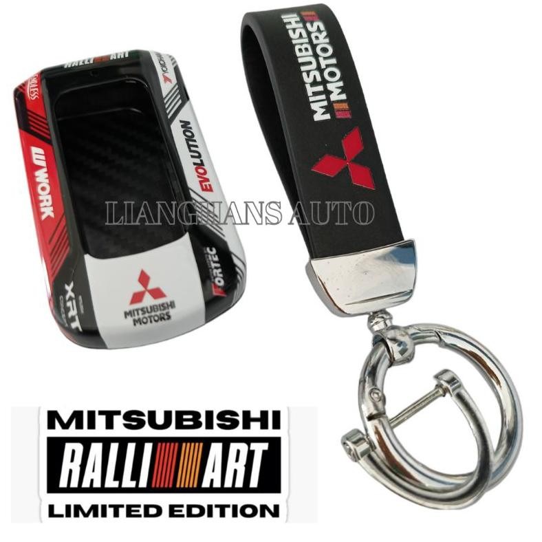 KEY CASE CASING REMOTE MOBIL MITSUBISHI PAJERO SPORT XPANDER KEYLESS RALLYART Aksesoris Mobil