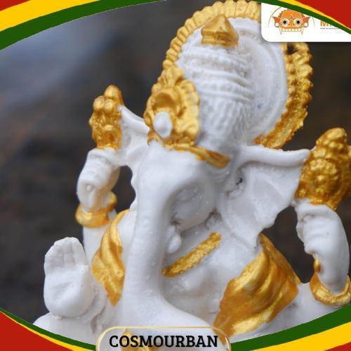 Termurah Patung Ganesha ceper 12 cm - Ganesha Resin - Patung Ganesa - Miniatur Ganesha - Ganesa - Pa