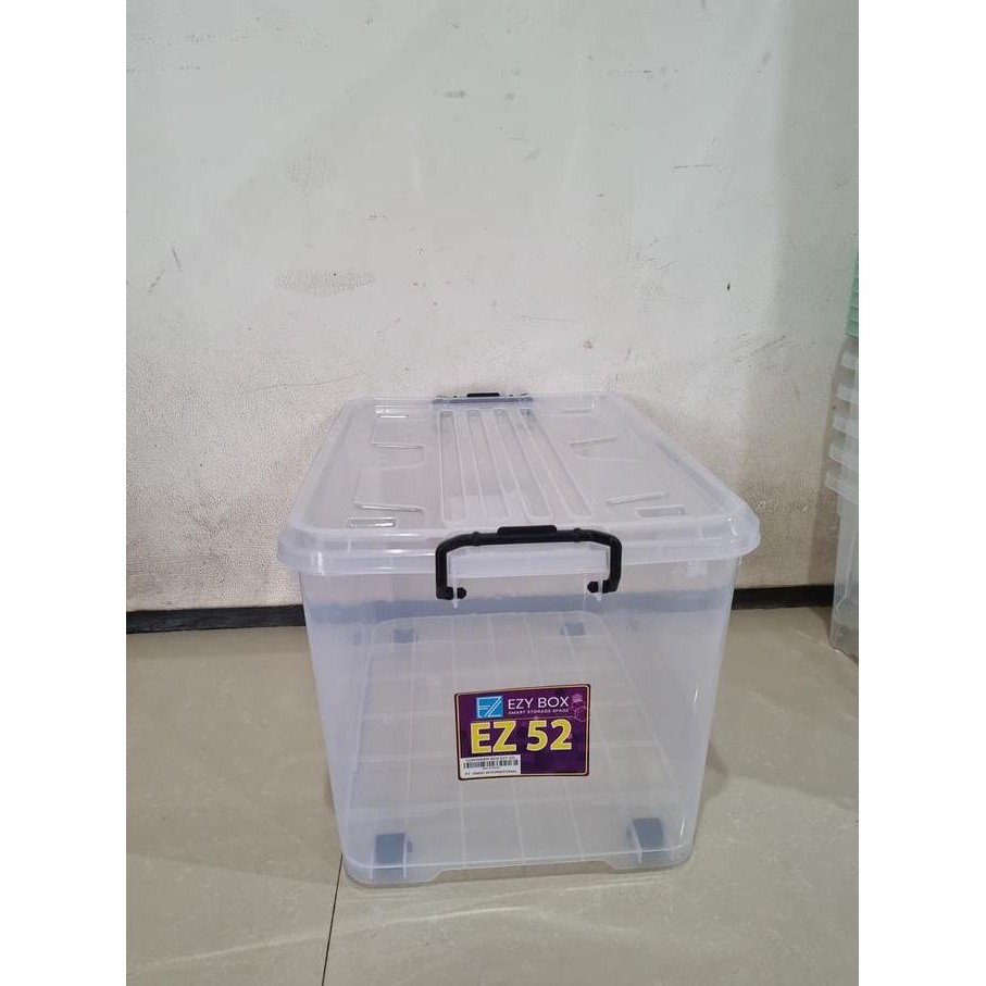 Container Box EZY 52L Bening / Box transparan