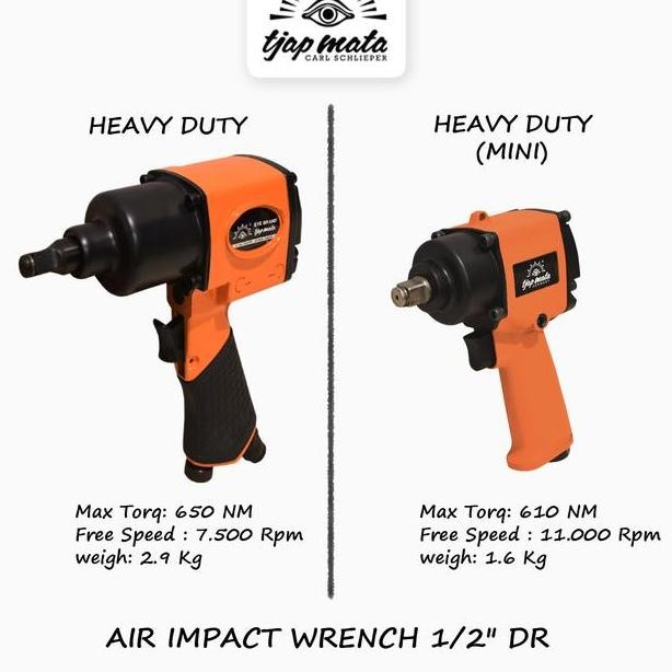 Tjap Mata Cap Mata Air Impact Wrench 12 Drive