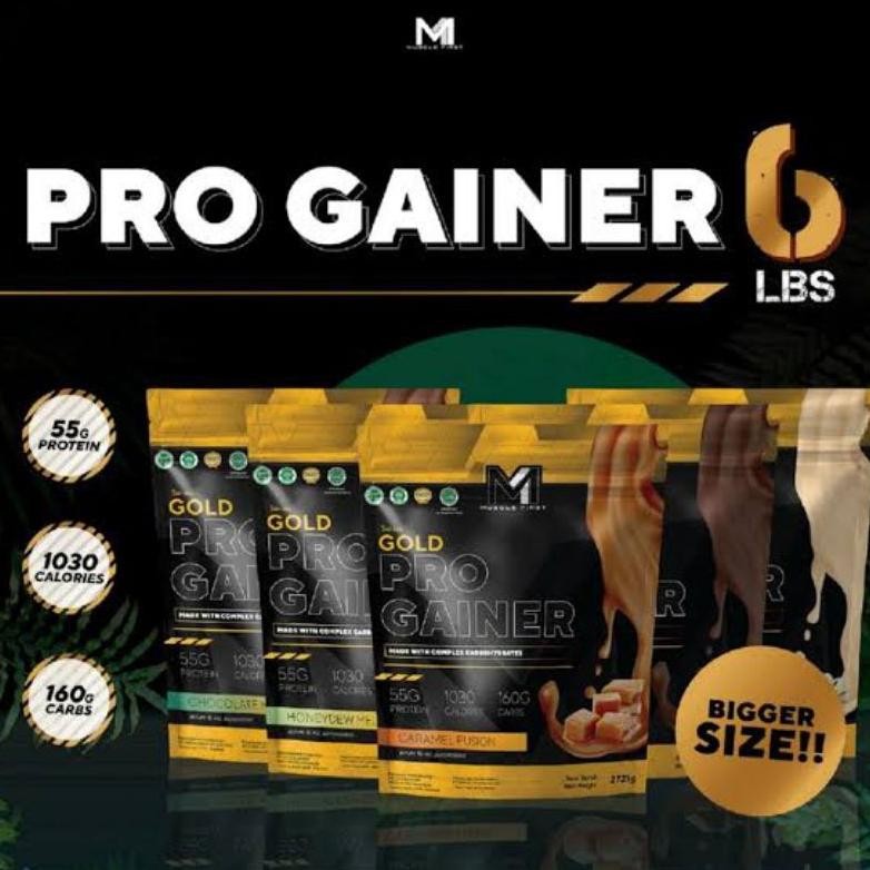 Musclefirst Gold Pro Gainer 6 Lbs Susu Gym Menaikkan Berat Badan Original