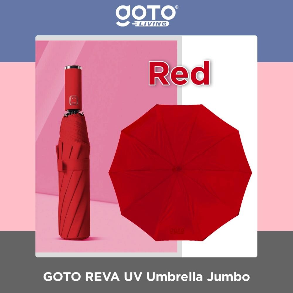 An85 Pilih Lokal Goto Reva Payung Lipat Umbrella Otomatis Polos Besar Anti Uv Jumbo Ok75 An85