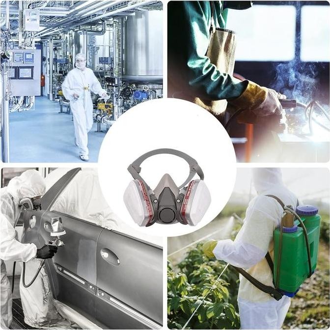 Masker Gas Respirator KN95 Masker Kimia - 6200