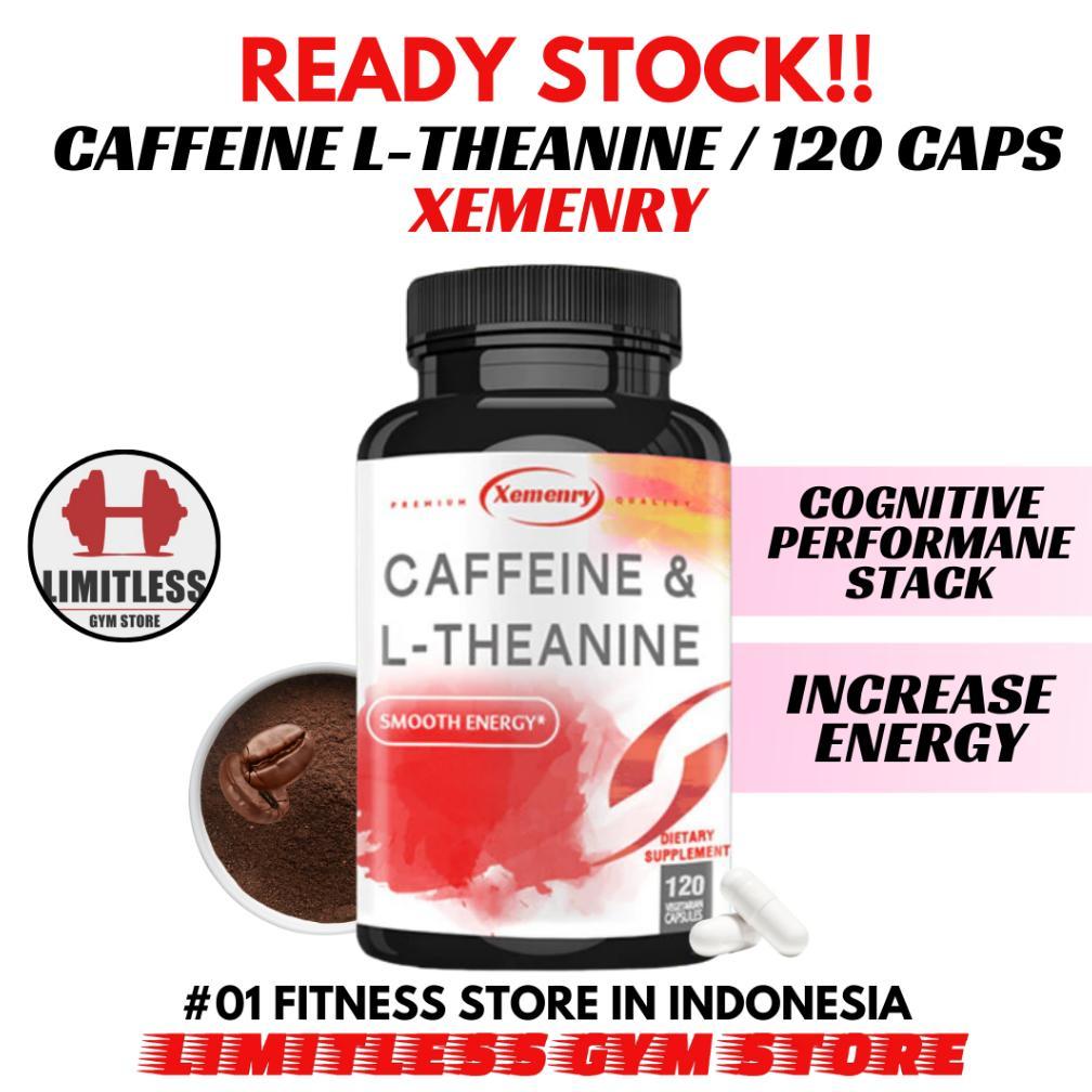 Usa Caffeine 100Mg + L-Theanine 50Mg 120 Kapsul Pil Kafein Thankne Original