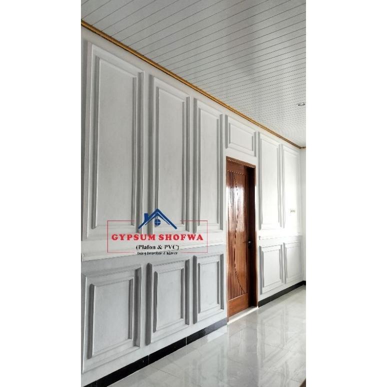 Hemat Ready Stock Jabodetabek - Wall Moulding Polos List Gypsum Hiasan Dinding / Wall Moulding Gypsu