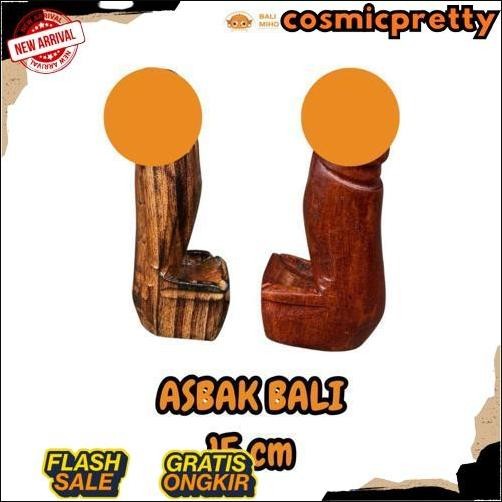 New Asbak Bali Mini 15 cm - asbak rokok bali medium - Asbak Bali Kayu - Dekorasi Asbak Bali