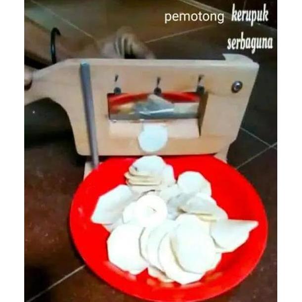 ALAT PERAJANG DAN KERIPIK SINGKONG - KAYU MAHONI