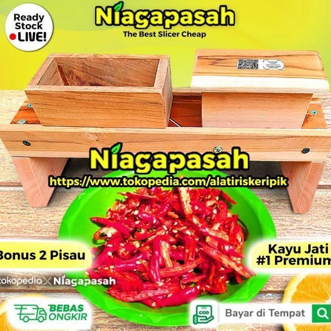 Alat Pengiris Bawang Merah dari Kayu Jati