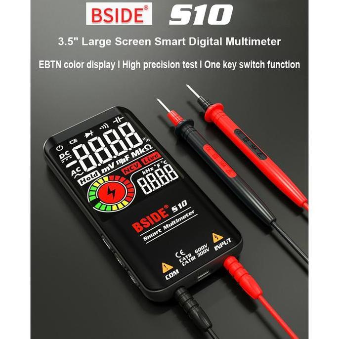 TERMURAH - BSIDE S10 - Smart Multimeter Digital Auto Function + NCV