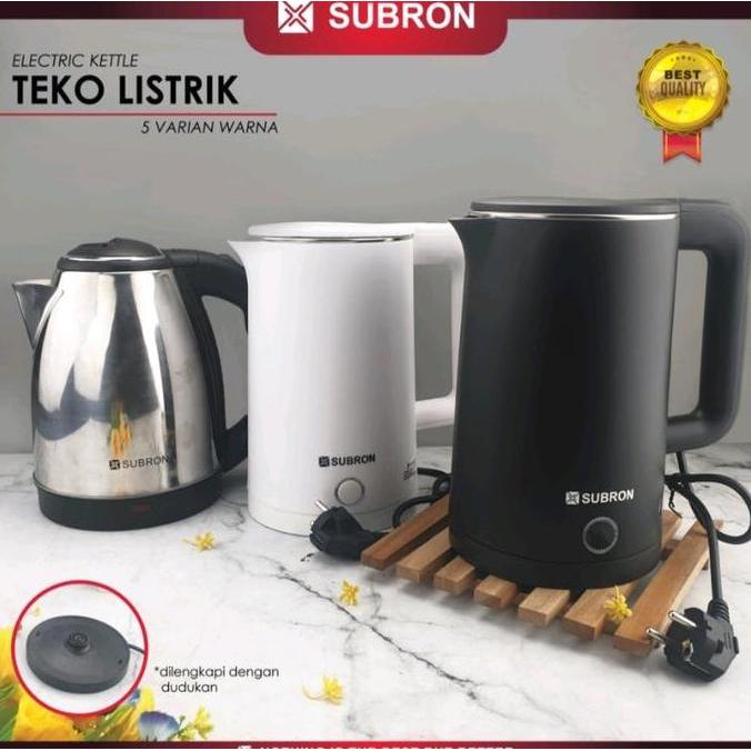 NEW SUBRON Teko Termos Listrik Pemanas Air Kettle / Eskan listrik bagus
