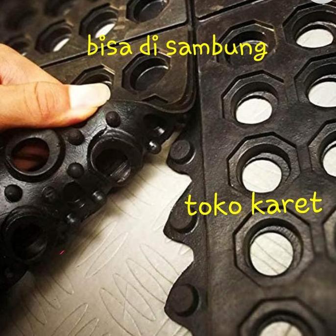 Karet Keset / Karpet Karet Lantai Anti Slip/Karet Keset Lobang Lobang