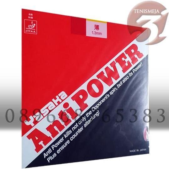 Rubber/Karet tenis meja Yasaka ANTI POWER